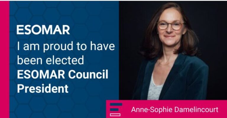 I am proud and honored to be elected Esomar President