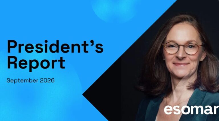 Esomar President’s report for September 2026